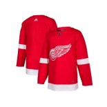 Men Adidas Detroit Red Wings Blank Red Home Authentic Stitched NHL Jersey