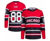 Men Detroit Red Wings #88 Patrick Kane Black Reverse Retro Stitched Jersey