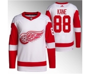 Men Detroit Red Wings #88 Patrick Kane White Stitched Jersey