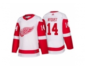 Men's Detroit Red Wings #14 Gustav Nyquist White 2017-2018 adidas Hockey Stitched NHL Jersey