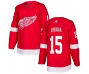 Men's Detroit Red Wings #15 Jakub Vrana Adidas Authentic Home Red Jersey