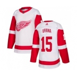 Men's Detroit Red Wings #15 Jakub Vrana Adidas Authentic White Jersey