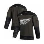 Men's Detroit Red Wings 2019 Veterans Day Authentic Practice Hockey Jersey Camo