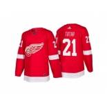 Men's Detroit Red Wings #21 Tomas Tatar Red Home 2017-2018 adidas Hockey Stitched NHL Jersey