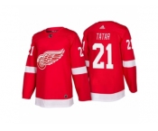 Men's Detroit Red Wings #21 Tomas Tatar Red Home 2017-2018 adidas Hockey Stitched NHL Jersey