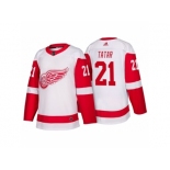 Men's Detroit Red Wings #21 Tomas Tatar White 2017-2018 adidas Hockey Stitched NHL Jersey