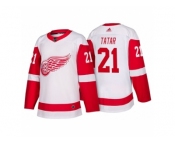 Men's Detroit Red Wings #21 Tomas Tatar White 2017-2018 adidas Hockey Stitched NHL Jersey