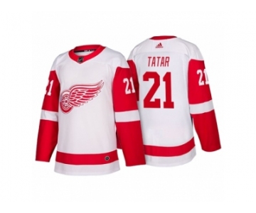 Men's Detroit Red Wings #21 Tomas Tatar White 2017-2018 adidas Hockey Stitched NHL Jersey