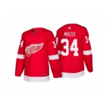 Men's Detroit Red Wings #34 Petr Mrazek Red Home 2017-2018 adidas Hockey Stitched NHL Jersey