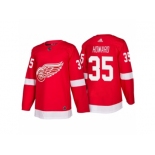 Men's Detroit Red Wings #35 Jimmy Howard Red Home 2017-2018 adidas Hockey Stitched NHL Jersey