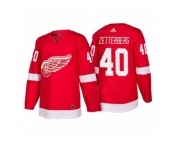 Men's Detroit Red Wings #40 Henrik Zetterberg Red Home 2017-2018 adidas Hockey Stitched NHL Jersey