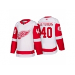 Men's Detroit Red Wings #40 Henrik Zetterberg White 2017-2018 adidas Hockey Stitched NHL Jersey