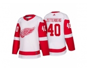 Men's Detroit Red Wings #40 Henrik Zetterberg White 2017-2018 adidas Hockey Stitched NHL Jersey