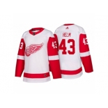 Men's Detroit Red Wings #43 Darren Helm White 2017-2018 adidas Hockey Stitched NHL Jersey