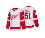 Men's Detroit Red Wings #51 Frans Nielsen White 2017-2018 adidas Hockey Stitched NHL Jersey