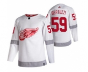 Men's Detroit Red Wings #59 Tyler Bertuzzi White 2020-21 Reverse Retro Alternate Hockey Jersey