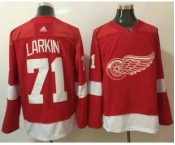 Men's Detroit Red Wings #71 Dylan Larkin Red Home 2017-2018 Hockey Stitched NHL Jersey