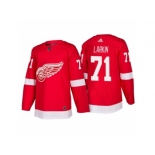 Men's Detroit Red Wings #71 Dylan Larkin Red Home 2017-2018 adidas Hockey Stitched NHL Jersey