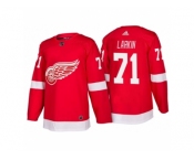 Men's Detroit Red Wings #71 Dylan Larkin Red Home 2017-2018 adidas Hockey Stitched NHL Jersey