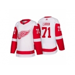 Men's Detroit Red Wings #71 Dylan Larkin White 2017-2018 adidas Hockey Stitched NHL Jersey