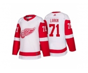 Men's Detroit Red Wings #71 Dylan Larkin White 2017-2018 adidas Hockey Stitched NHL Jersey