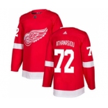 Men's Detroit Red Wings #72 Andreas Athanasiou Red Home Stitched Hockey Jersey