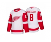 Men's Detroit Red Wings #8 Justin Abdelkader White 2017-2018 adidas Hockey Stitched NHL Jersey