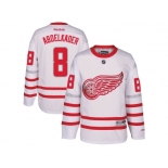 Men's Detroit Red Wings #8 Justin Abdelkader White 2017 Centennial Classic Stitched NHL Jersey