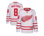 Men's Detroit Red Wings #8 Justin Abdelkader White 2017 Centennial Classic Stitched NHL Jersey