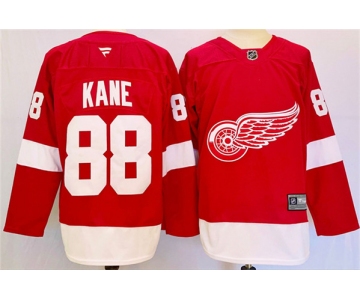 Men's Detroit Red Wings #88 Patrick Kane Red 2024-25 Stitched Jersey