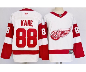 Men's Detroit Red Wings #88 Patrick Kane White 2024-25 Stitched Jersey