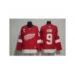 Men's Detroit Red Wings #9 Gordie Howe Red Home 2017-2018 adidas Hockey Stitched NHL Jersey