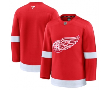 Men's Detroit Red Wings Blank Red 2024-25 Home Stitched Hockey Jersey