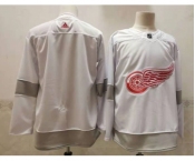 Men's Detroit Red Wings Blank White Adidas 2020-21 Alternate Authentic Player NHL Jersey