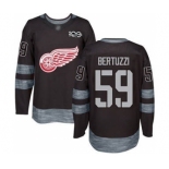 Men's Red Wings #59 Tyler Bertuzzi Black 1917-2017 100th Anniversary Stitched Hockey Jersey