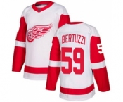 Men's Red Wings #59 Tyler Bertuzzi White Road Stitched Hockey Jersey