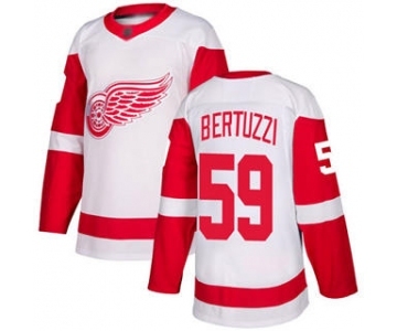 Men's Red Wings #59 Tyler Bertuzzi White Road Stitched Hockey Jersey