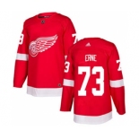 Men's Red Wings #73 Adam Erne Red Home Authentic Stitched Hockey Jersey