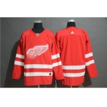 Men's Red Wings Blank Red Stitched Hockey Hockey Jersey