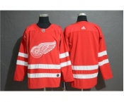 Men's Red Wings Blank Red Stitched Hockey Hockey Jersey