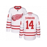 Men's Reebok Detroit Red Wings #14 Brendan Shanahan Authentic White 2017 Centennial Classic NHL Jersey