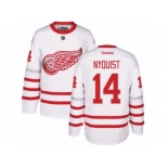 Men's Reebok Detroit Red Wings #14 Gustav Nyquist Authentic White 2017 Centennial Classic NHL Jersey