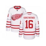 Men's Reebok Detroit Red Wings #16 Vladimir Konstantinov Authentic White 2017 Centennial Classic NHL Jersey