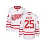 Men's Reebok Detroit Red Wings #25 Mike Green Authentic White 2017 Centennial Classic NHL Jersey