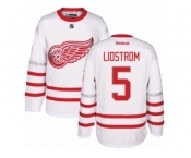 Men's Reebok Detroit Red Wings #5 Nicklas Lidstrom Authentic White 2017 Centennial Classic NHL Jersey