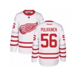 Men's Reebok Detroit Red Wings #56 Teemu Pulkkinen Authentic White 2017 Centennial Classic NHL Jersey