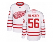 Men's Reebok Detroit Red Wings #56 Teemu Pulkkinen Authentic White 2017 Centennial Classic NHL Jersey