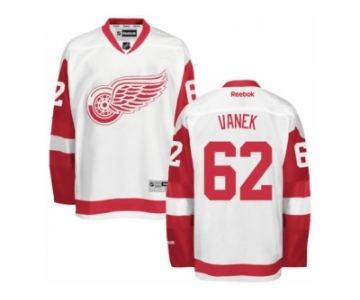 Men's Reebok Detroit Red Wings #62 Thomas Vanek Authentic White Away NHL Jersey