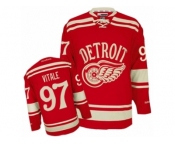 Men's Reebok Detroit Red Wings #97 Joe Vitale Authentic Red 2014 Winter Classic NHL Jersey