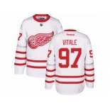 Men's Reebok Detroit Red Wings #97 Joe Vitale Authentic White 2017 Centennial Classic NHL Jersey